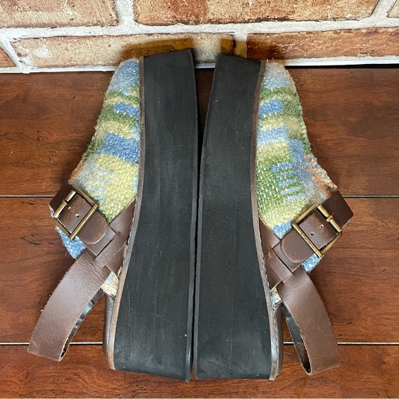 Free People Astrid Stargazer Mix Platform Mules Size 6.5 - Picture 7 of 11